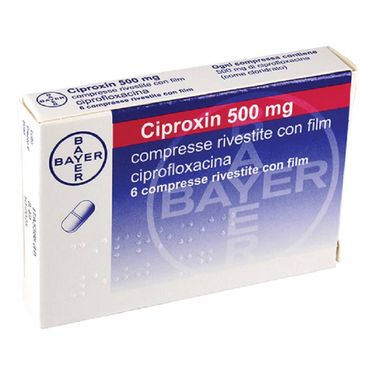 CIPROXIN*6CPR RIV 500MG