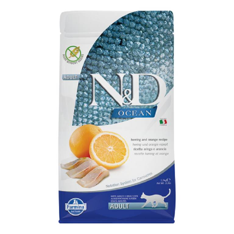 N&D OCEAN CAT HER&OR AD 1,5KG