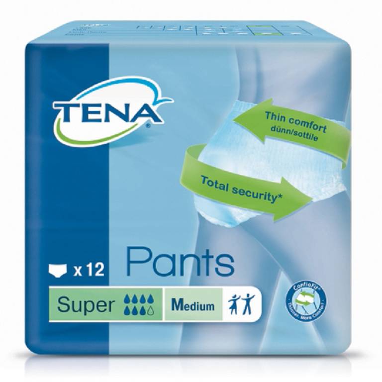 TENA PANTS SUPER PANN M 12PZ